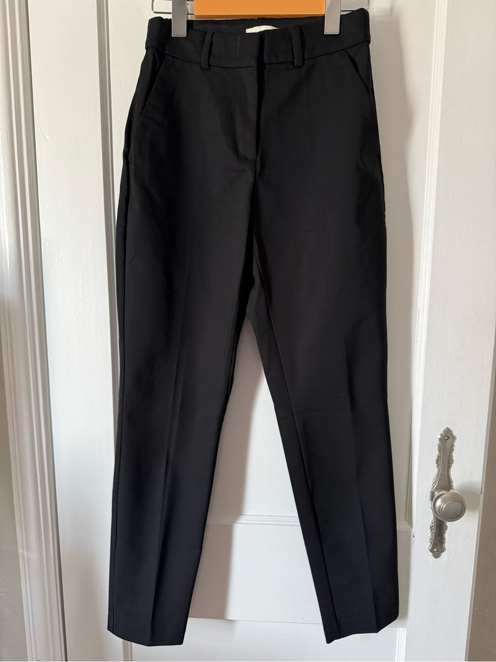 H&M Black Dress Pants High-Waisted Ankle-length Trousers Women’s Size 2